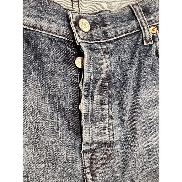 7 FOR ALL MANKIND size 38 32 mens RELAXED fit button fly denim blue Jeans new - Picture 7 of 9